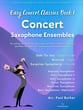 Concert Saxophone Ensembles - Book 1 P.O.D cover